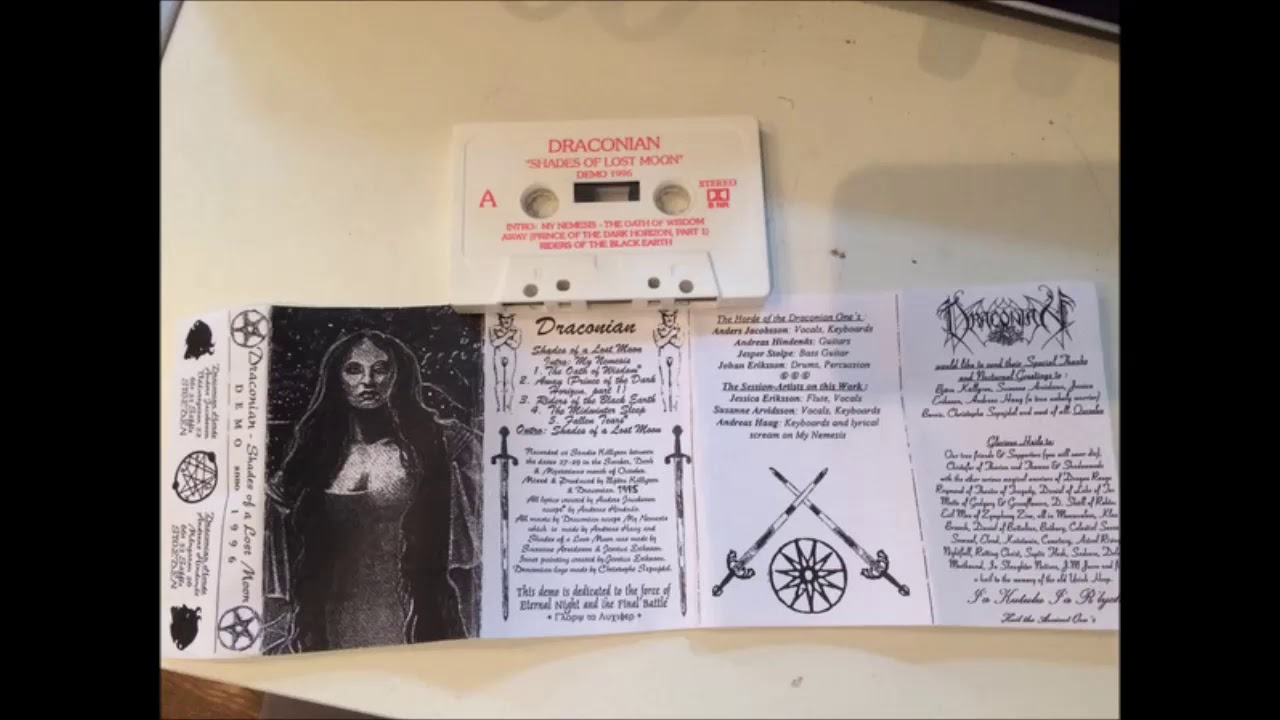 Draconian 1996 - Shades Of A Lost Moon (Demo) FULL TAPE RIP