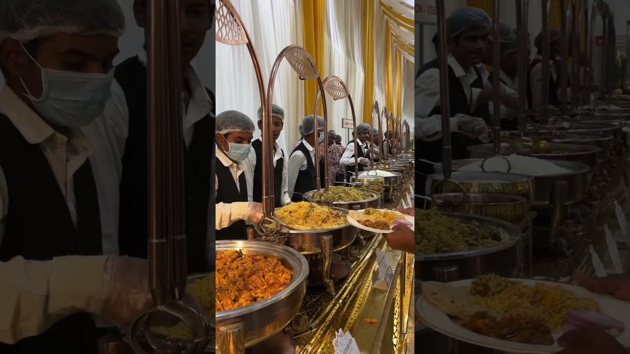 Richest wedding in Hyderabad | Live Non-Veg Starters Counter | Street food Hyderabad #food #foodie