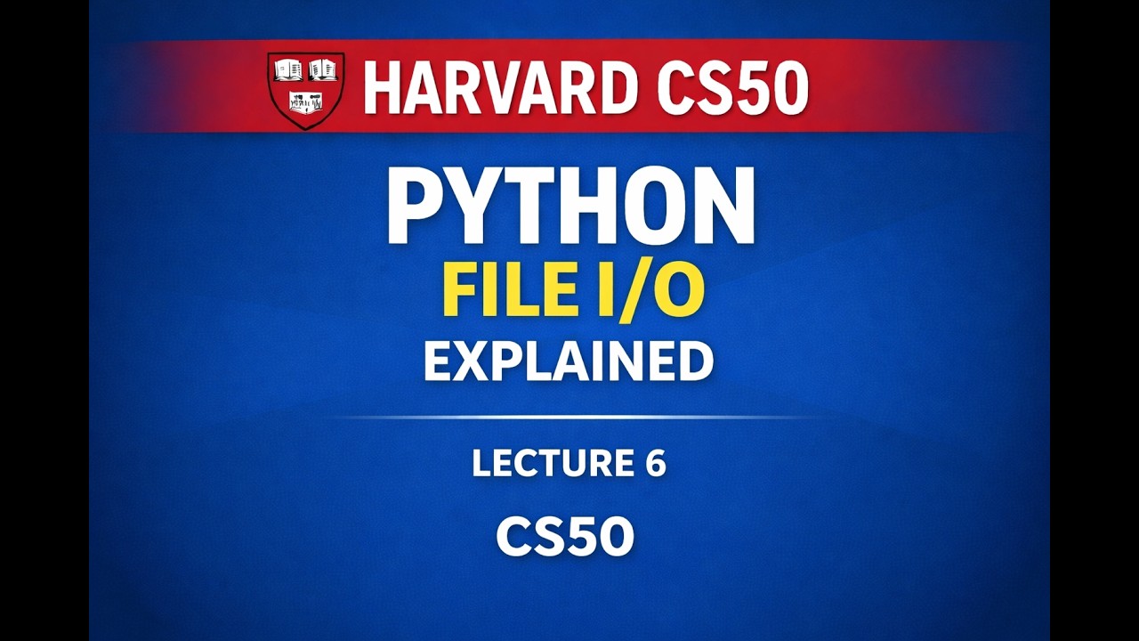 Python File I/O Explained | CS50 Lecture 6 File I/O