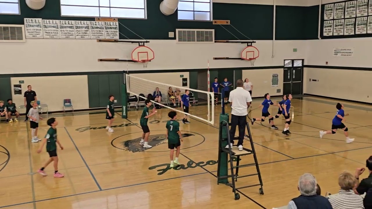 Granite Oaks Middle School versus Eich Middle School 8th grade boys volleyball
