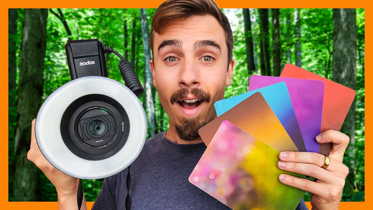 Nature Macro Photography with Coloured Background Cards