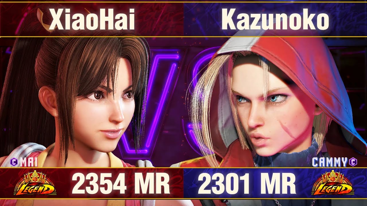 【スト6】Xiao Hai vs かずのこ (不知火舞 vs キャミィ) SF6 XiaoHai vs Kazunoko (Mai vs Cammy)