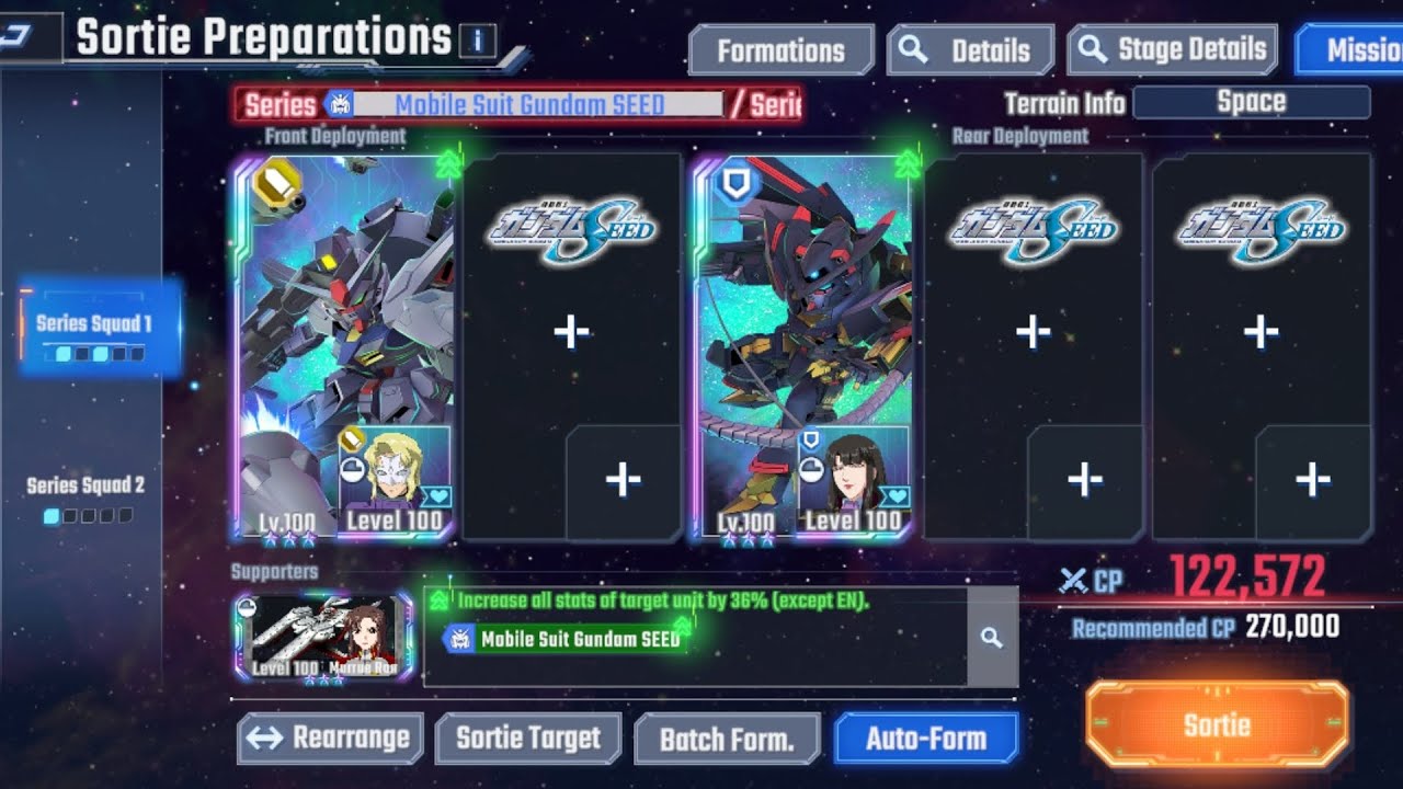 Amatsu Mina + 2 Supports EXPERT Eternal Road 20! 3 Units & 0 Death! SD Gundam G Generation Eternal