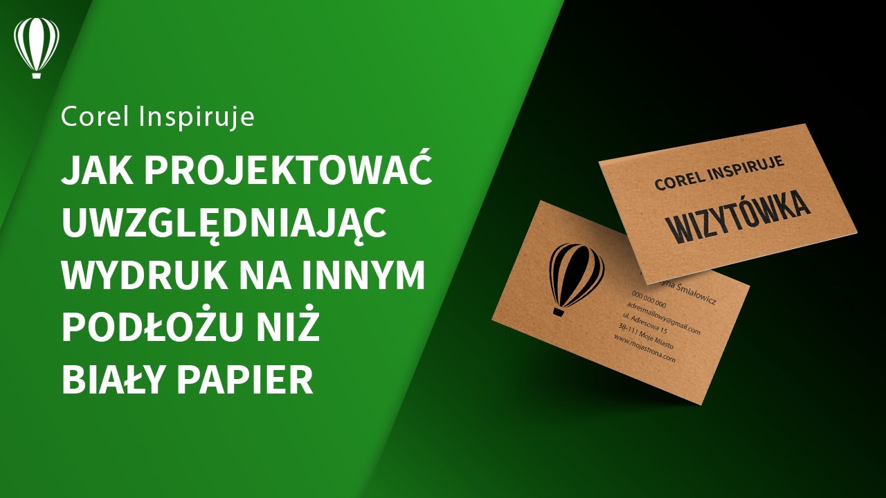 Jak projektować z uwzględnieniem wydruku na innym podłożu niż biały papier