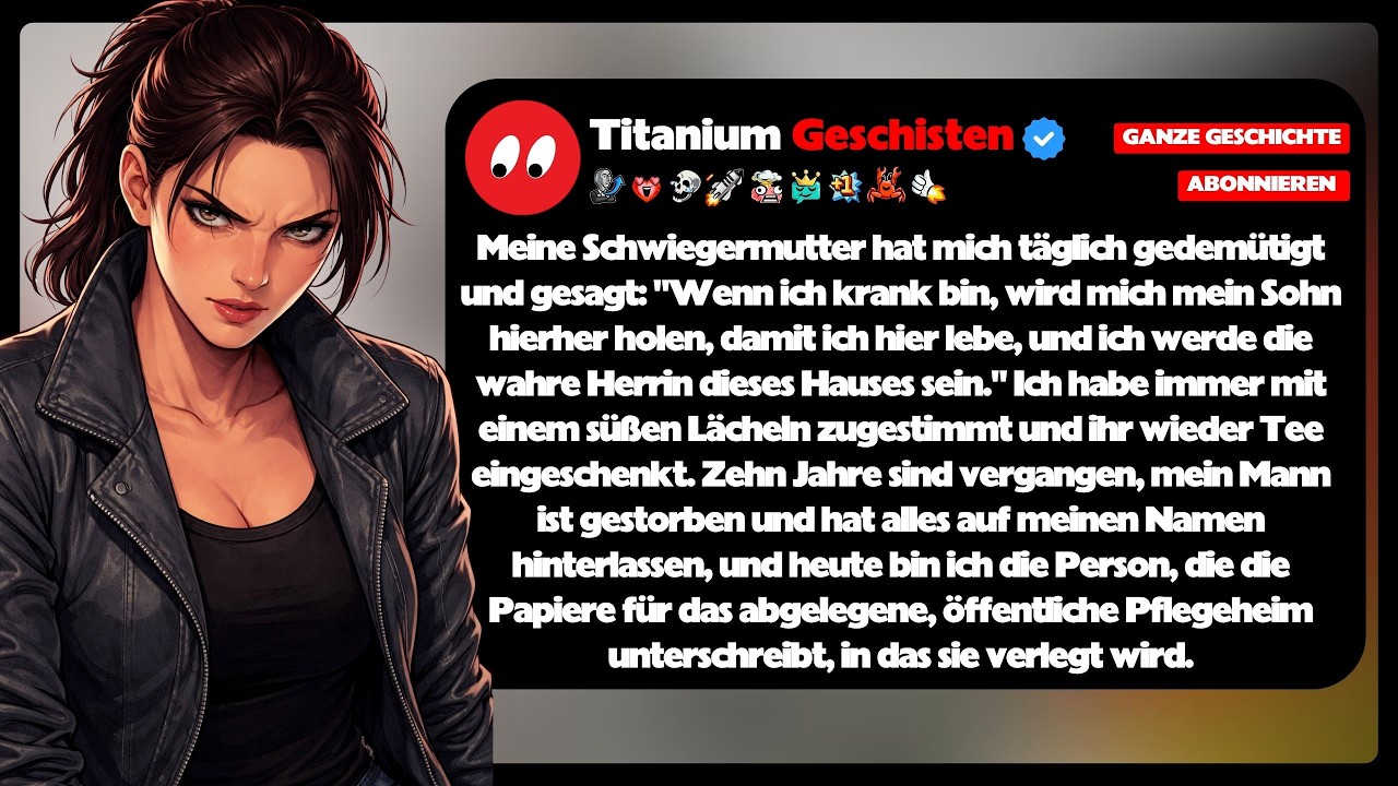 [GANZE GESCHICHTE] Meine Schwiegermutter hat mich t&auml;glich gedem&uuml;tigt und gesagt: 