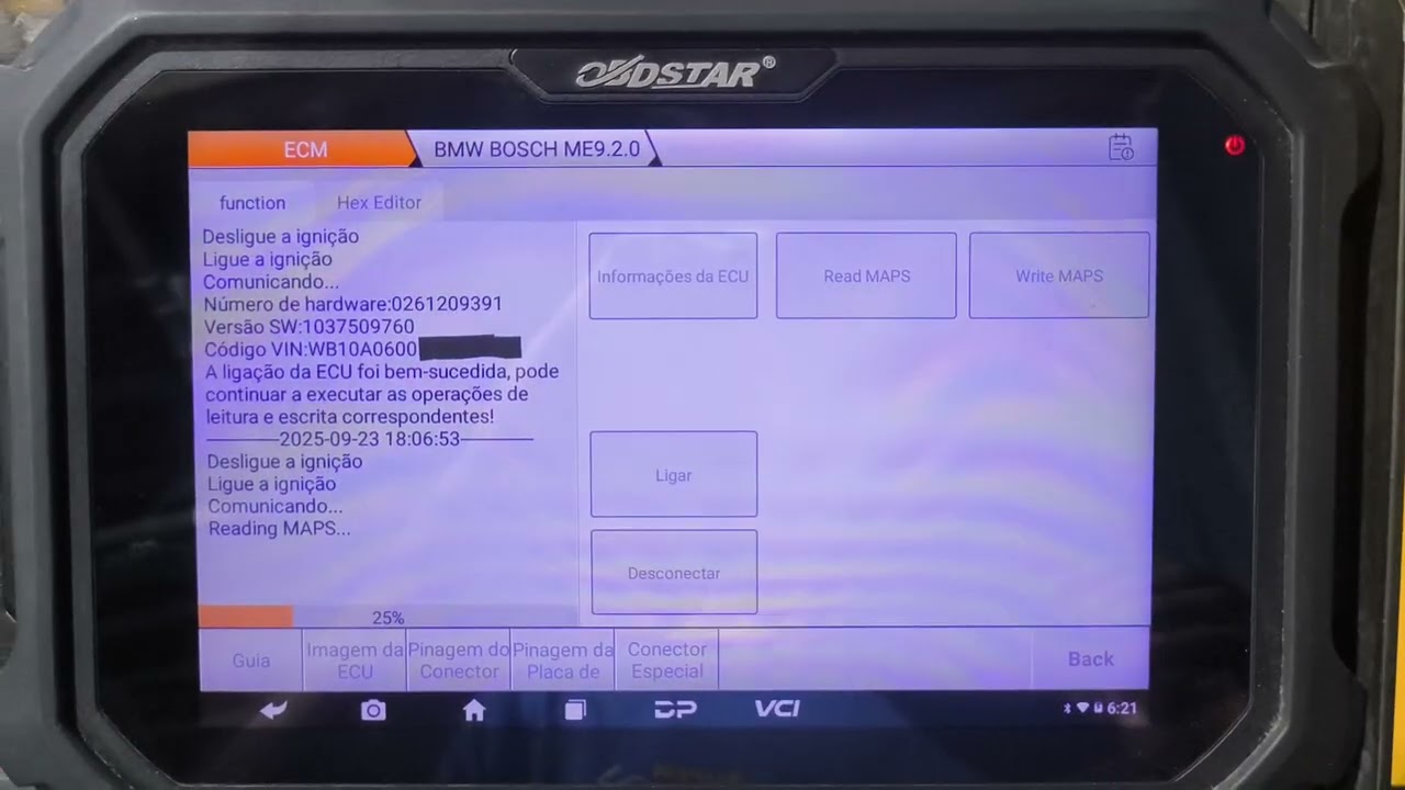 Obdstar ms80 full mapa de potência BMW 