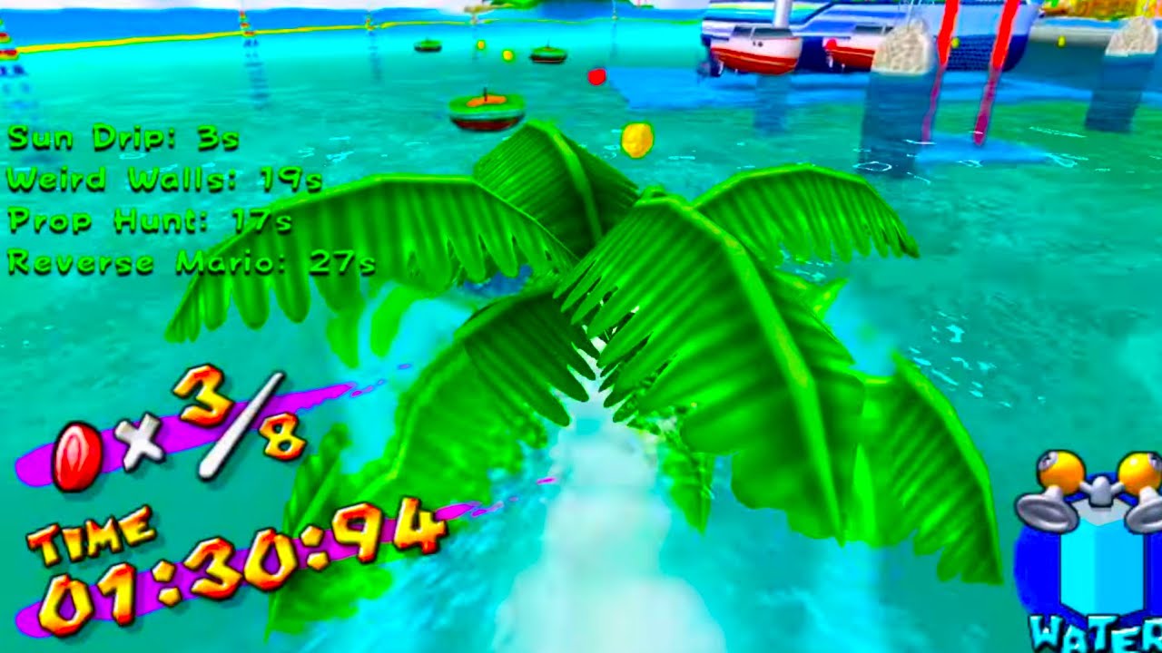 The Mario Sunshine Hyper Chaos Mod is MESSED UP! (LIVE w Pikmin Hunger Games at the end!)