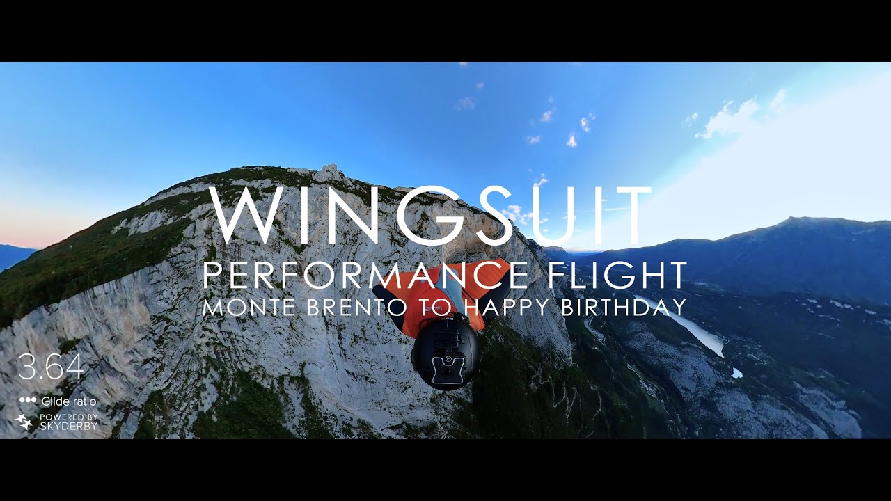 Wingsuit Performance Flight - Monte Brento to Happy Birthday (Italy)