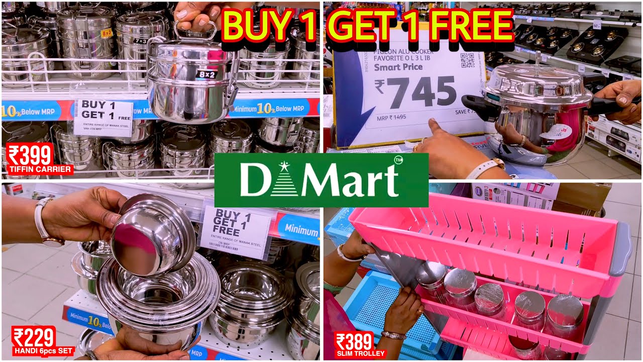 🚨D MART Clearance Sale On Everything! Buy 1 Get 1 Free ! Biggest Sale Of the Decade On Steel Items😱