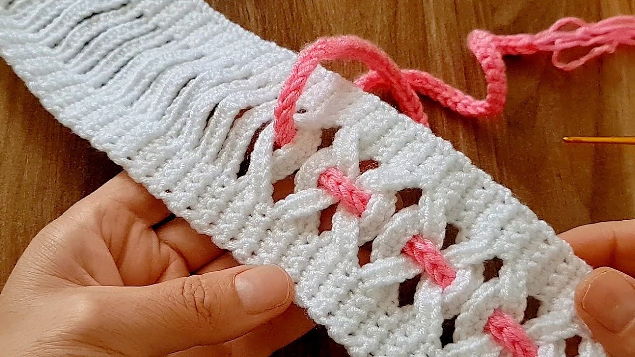 Wow SUPER ESAY AMAZING KNİTTİNG CROCHET bandana  blanket making