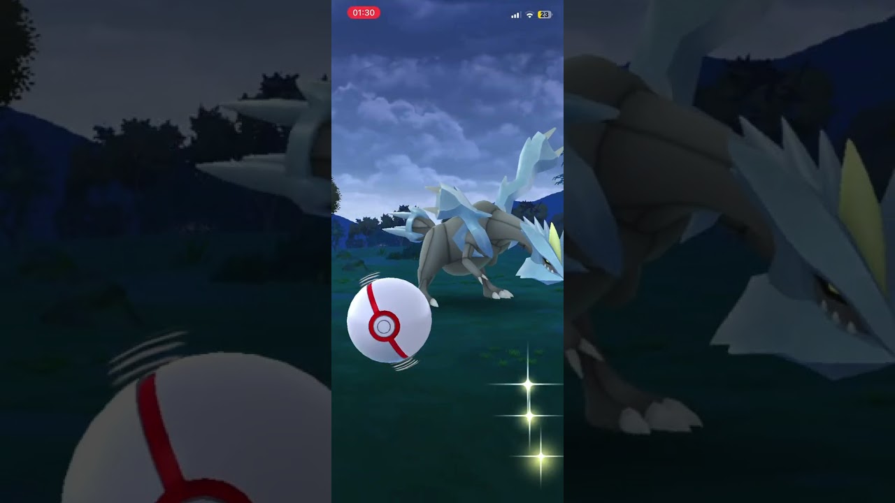 🔥Shiny Black Kyurem and fusion on raid day🔥 #pokemongo #pokemon #firsttime #shinyblackkyurem @D