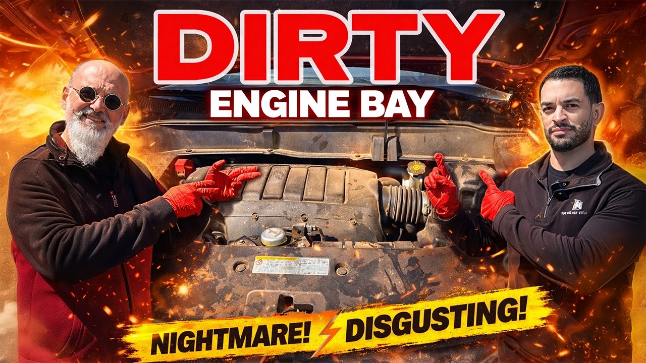 Dirty Engine bay, clean your engine bay safely with Jamie the cleaner
