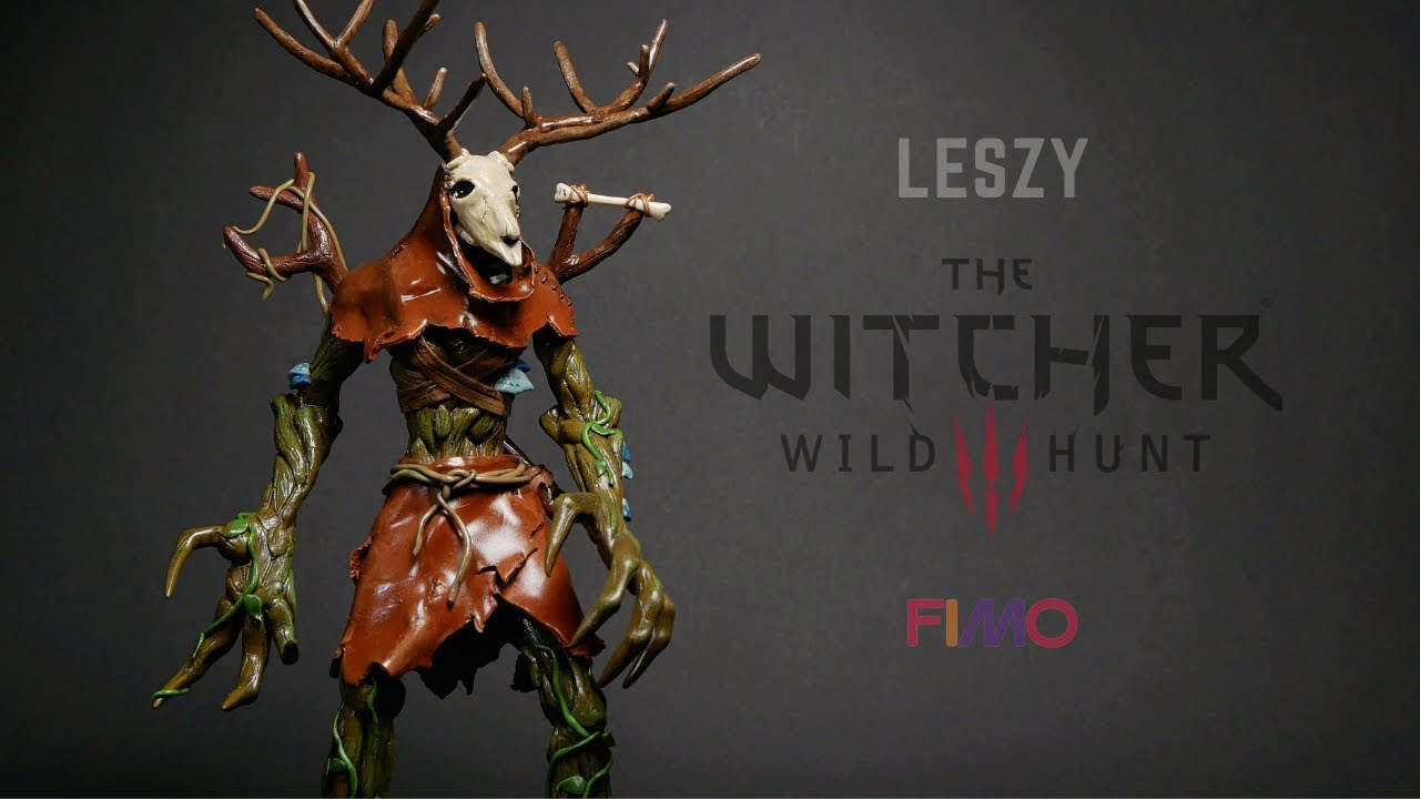 Leszy z modeliny | Nadawanie faktury drewna | Wiedźmin i FIMO