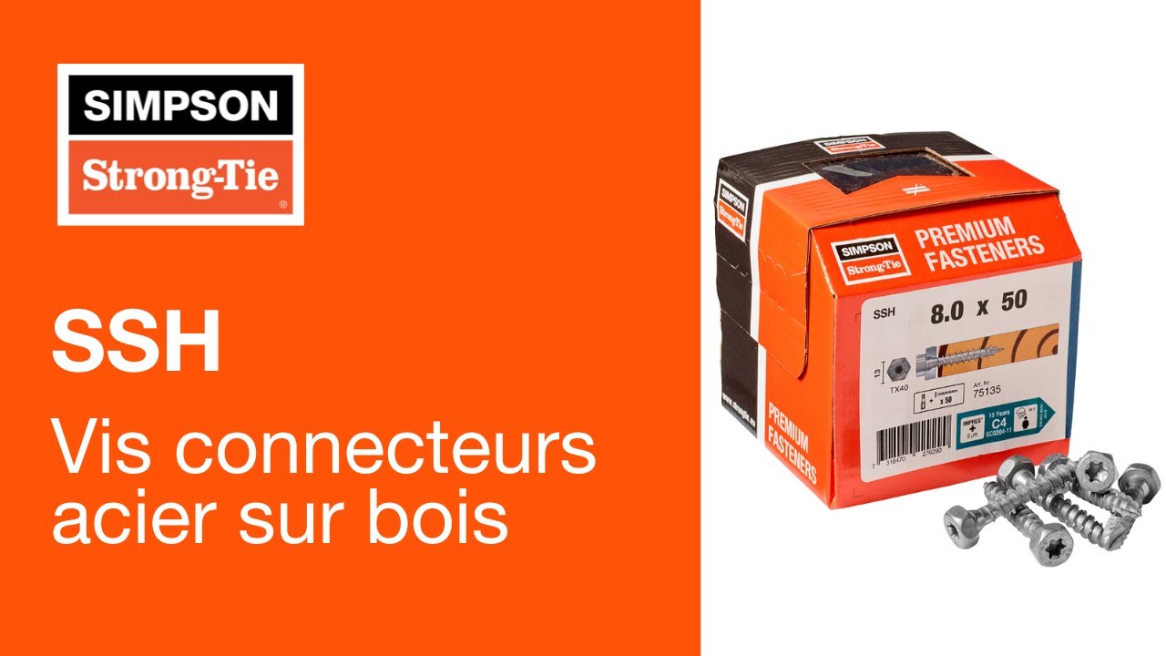 SSH - Nouvelle Vis Connecteurs Bois