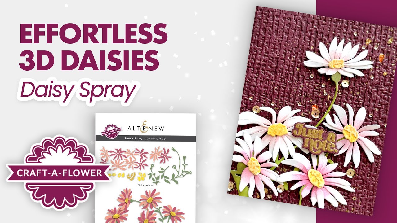 Elevate Your Crafting with BEAUTIFUL Daisy Spray Designs
