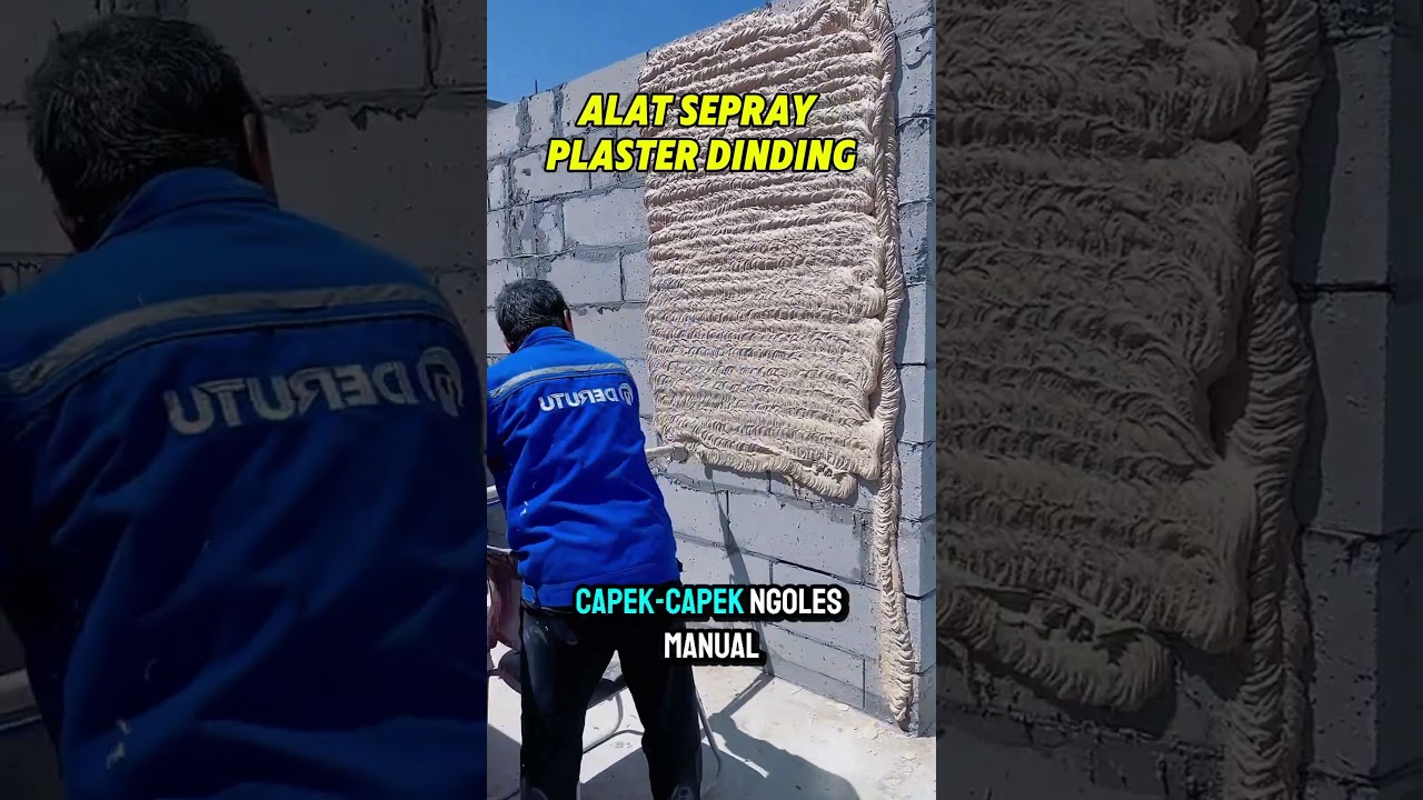 Alat seprayer plaster dinding. #teknologikreatif #lifehack #alatpertukangan #shortvideo