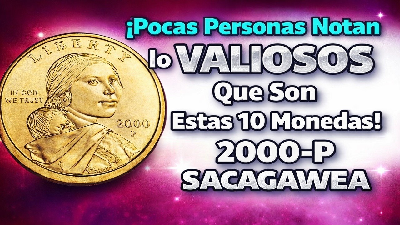.¡Pocas Personas Notan lo VALIOSAS Que Son Estas 10 Monedas! 2000-P Sacagawea V24-26