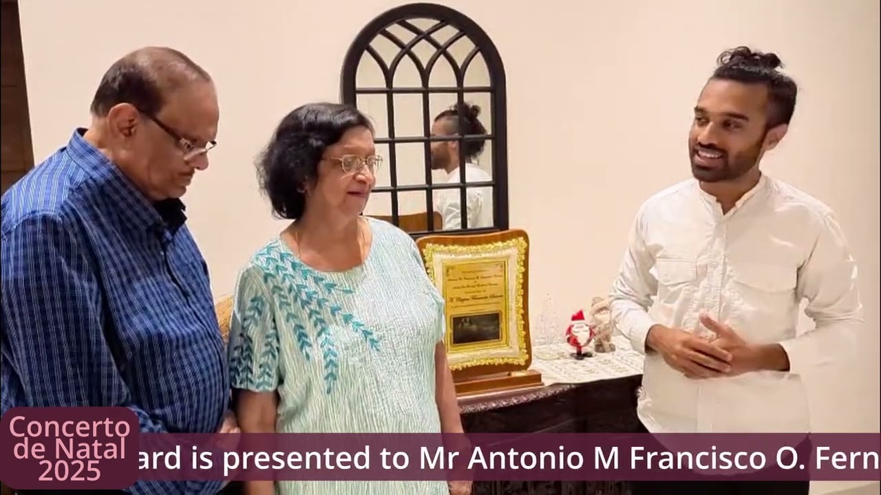 CLAYTON BARRETO & parents awarded at Concerto de Natal