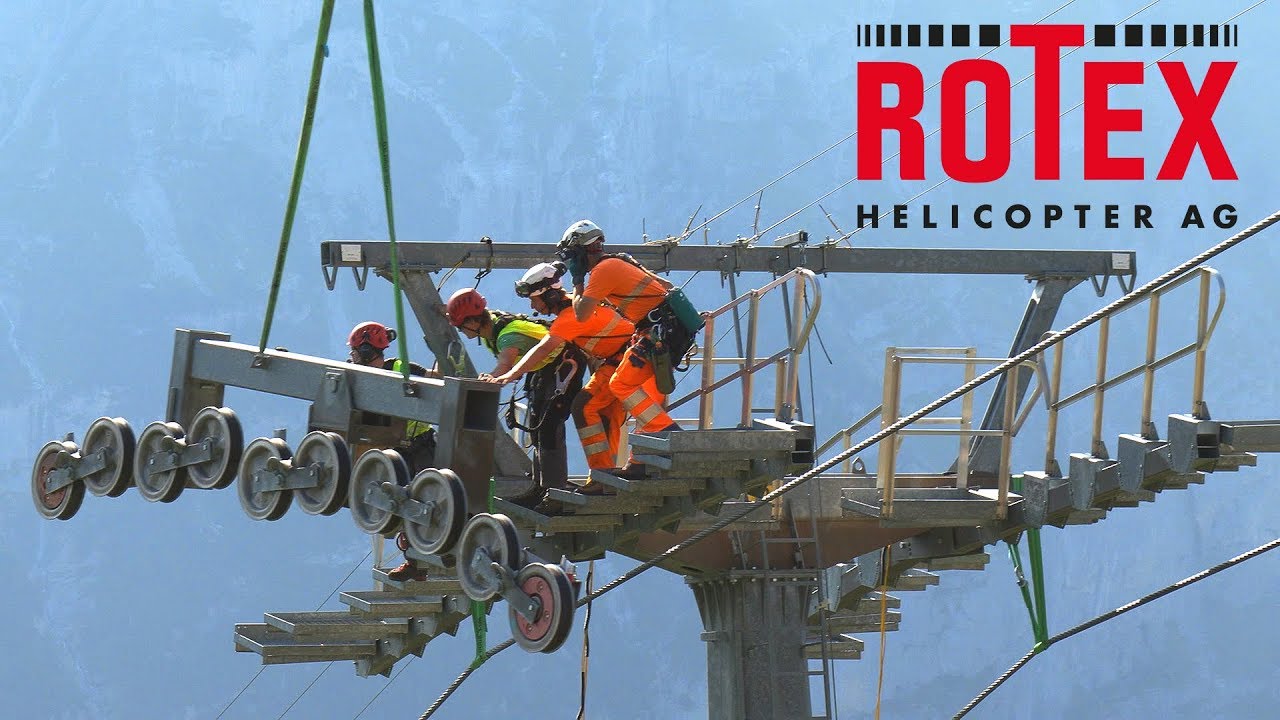 ROTEX Helicopter - Montage Seilbahnunterhalt