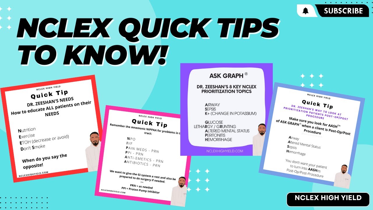 NURSING MNEMONICS TO KNOW #nclex #nursingschool