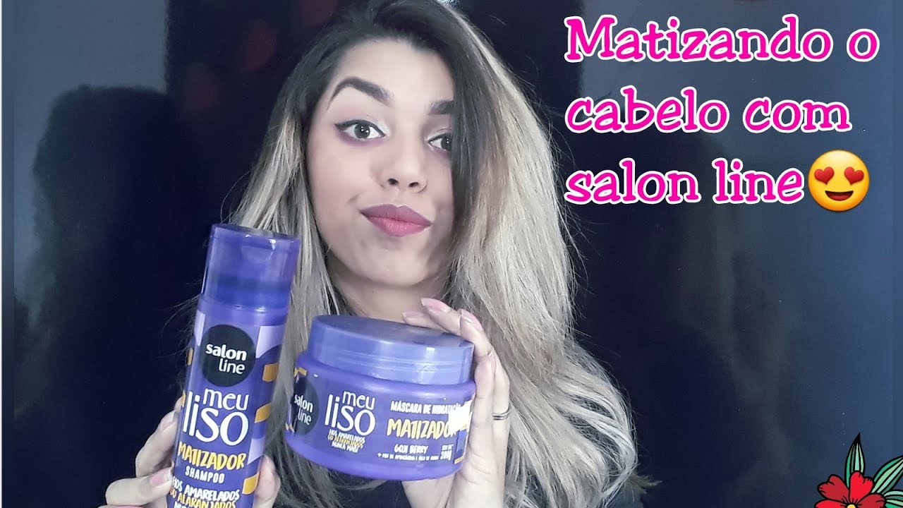 MATIZANDO MEU CABELO COM MEU LISO MATIZADOR DA SALON LINE!!