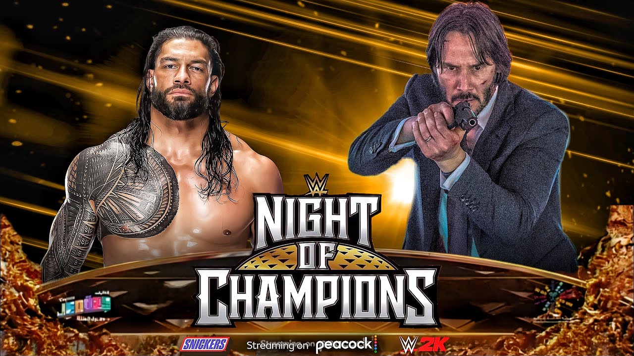 John Wick Vs Roman Reigns - No Holds Barred Match At WWE Night Of Champions