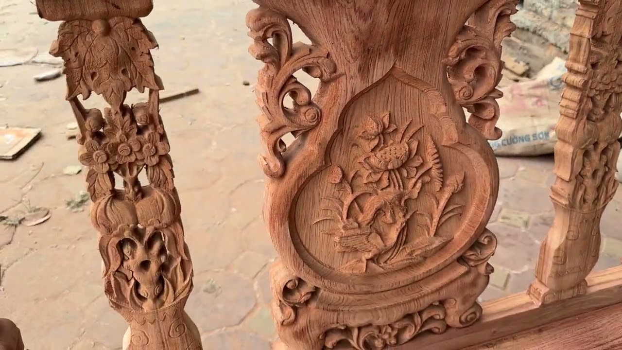 Minh quốc đào chim tay 12 chân 14 gỗ hương đá 