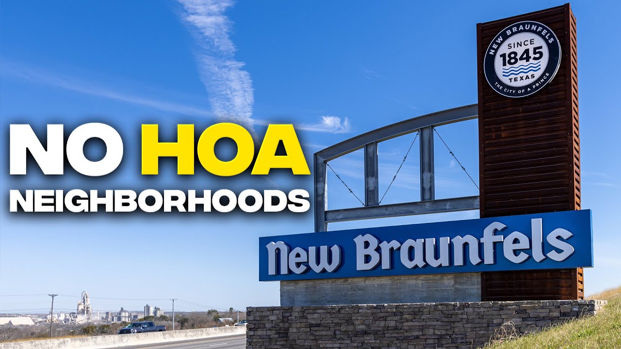 NO HOA Neighborhoods in New Braunfels, TX