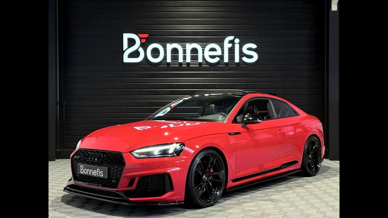 Présentation et essai routier d'une AUDI RS5 Coupé 2.9 V6 TFSi 450Ch Tiptronic 8 Quattro, 10 493 EUR