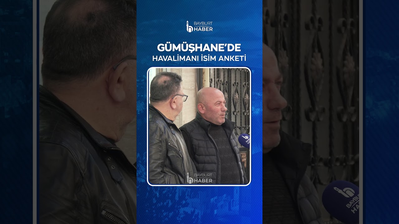 Biz Sorduk, G&uuml;m&uuml;şhane Halkı Cevapladı: Ortak Havalimanına Sizce Hangi İsim Verilmeli?