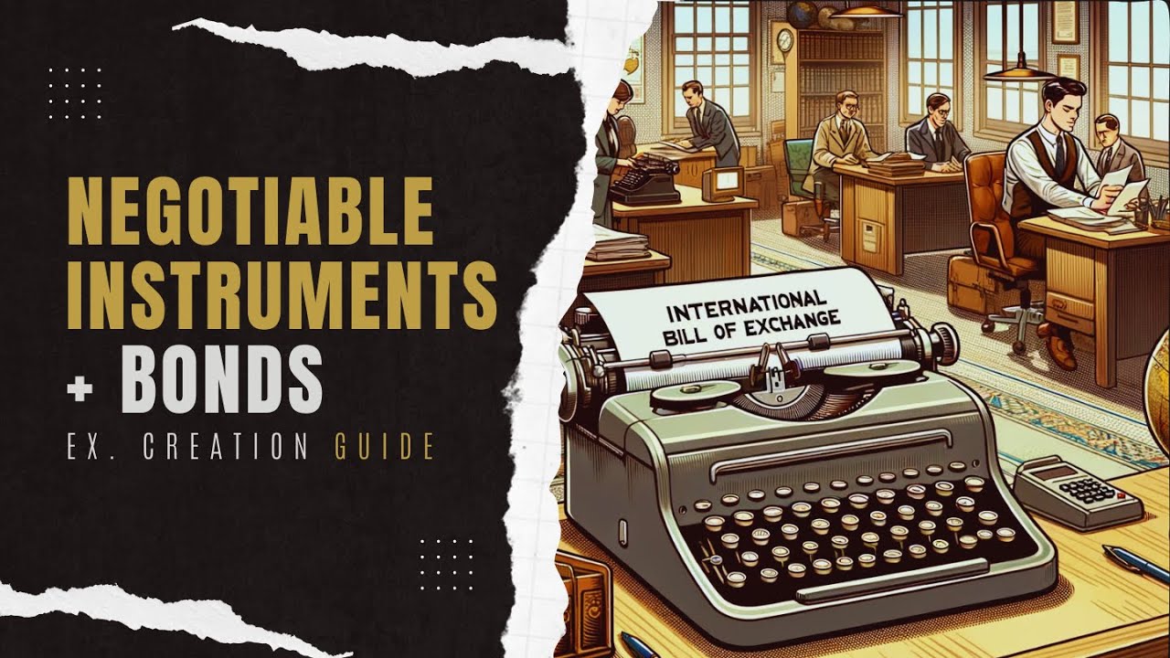 YUSEF EL - Bond Basics 101 - How To Create Private Bonds For Negotiable Instruments