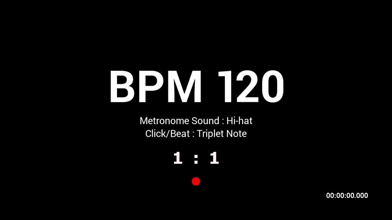 Metronome BPM 120 / Hi-hat / Triplet