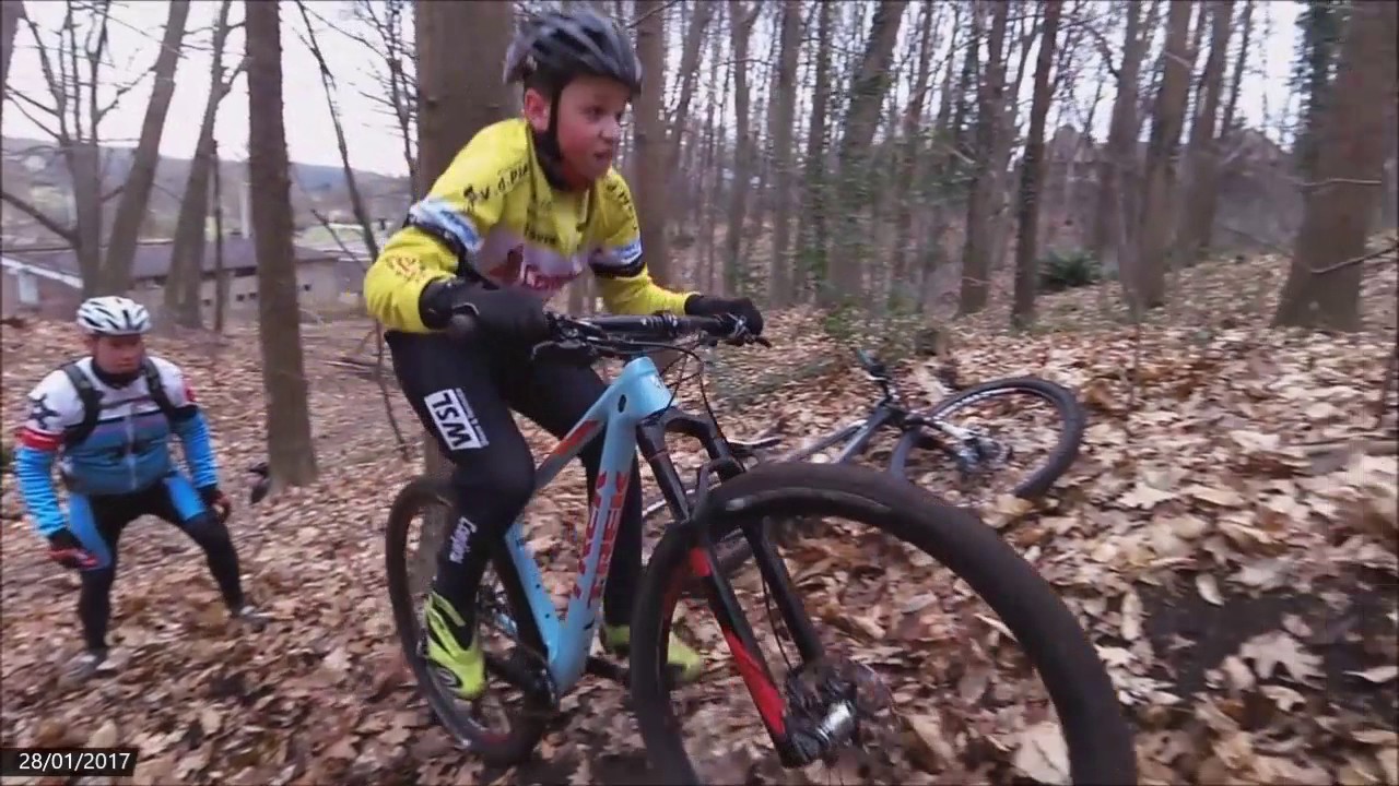 Tibo zijn laatste les@Hageland Mtbschool  28/1/2017