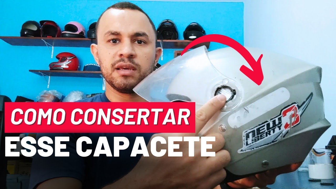 Como consertar o reparo da viseira do Capacete Pro tork Aberto New liberty 3 #atalaiacapacetes