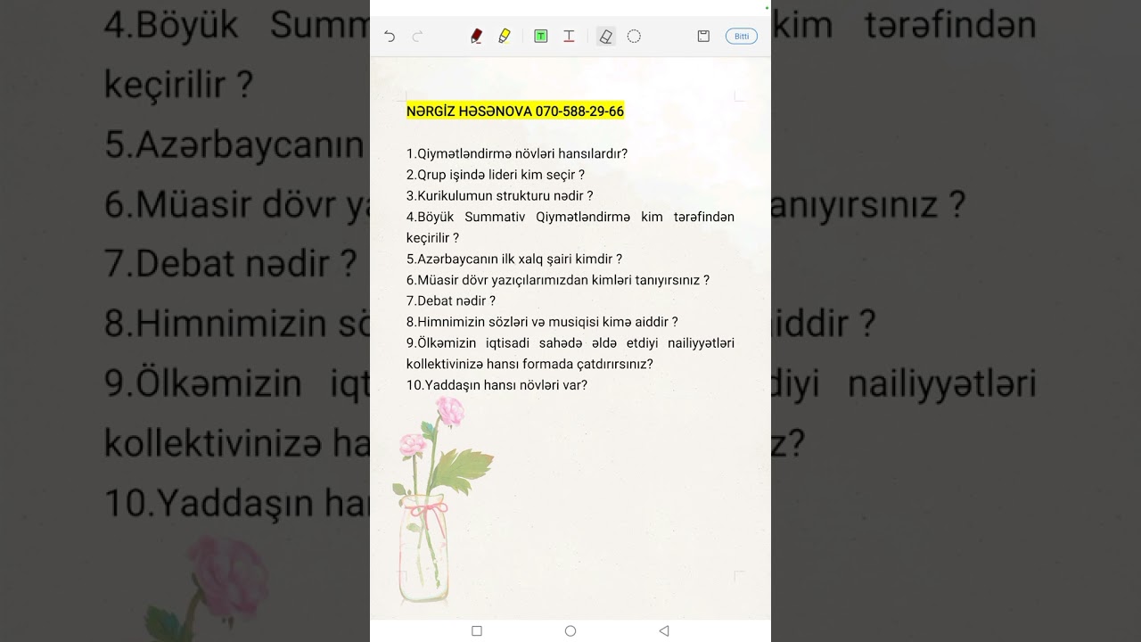 MÜSAHİBƏ SUALLARI VƏ CAVABLARI. 2-Cİ HİSSƏ