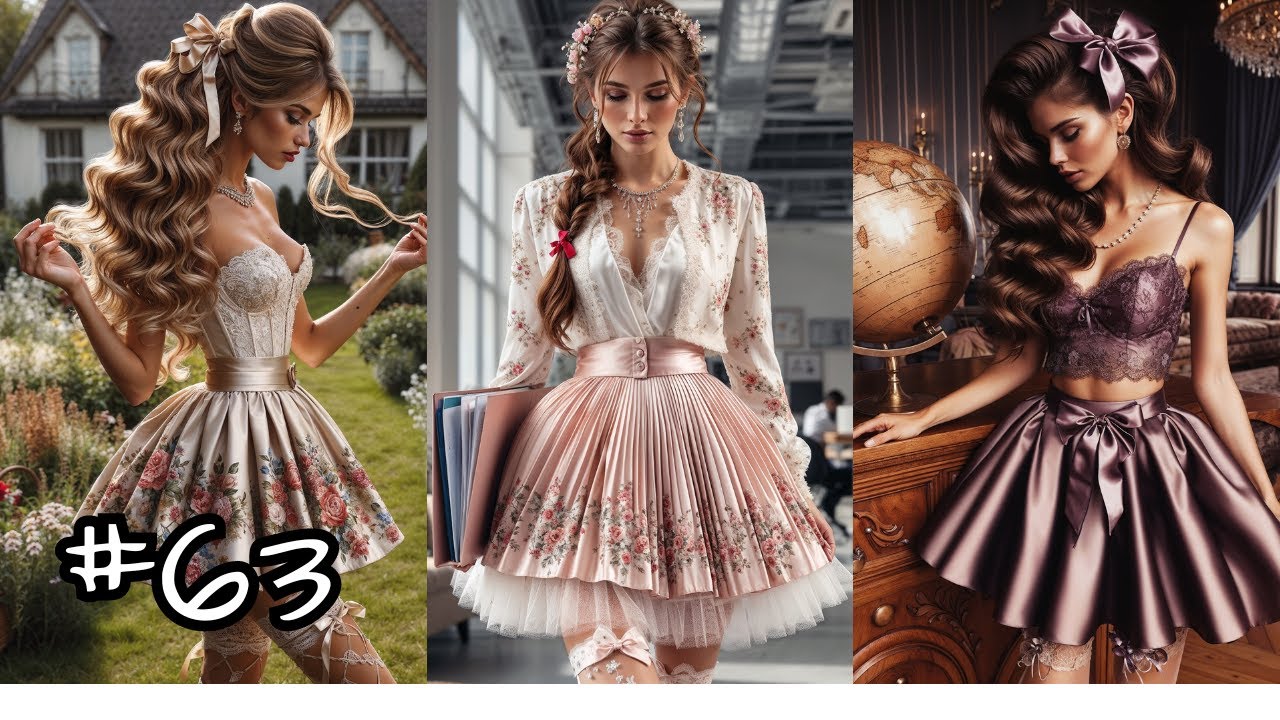 Short Satin Skirts & Stockings - Photorealistic [1440p]