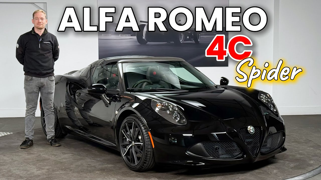Потрясающий Alfa Romeo 4C в цвете Alfa Black — прогулка с Оливером