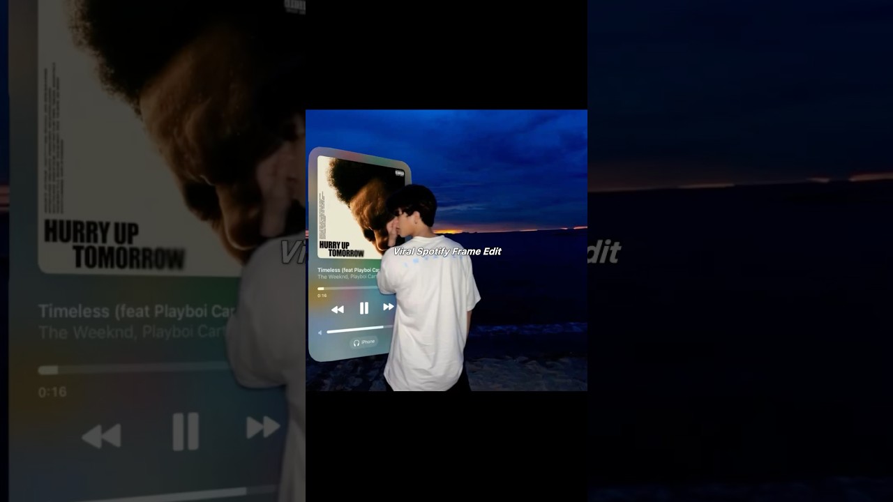 Aesthetic VIRAL spotify frame edit 🌊🔫 | #shorts #viralphotoediting #trending #aestheic #fyp