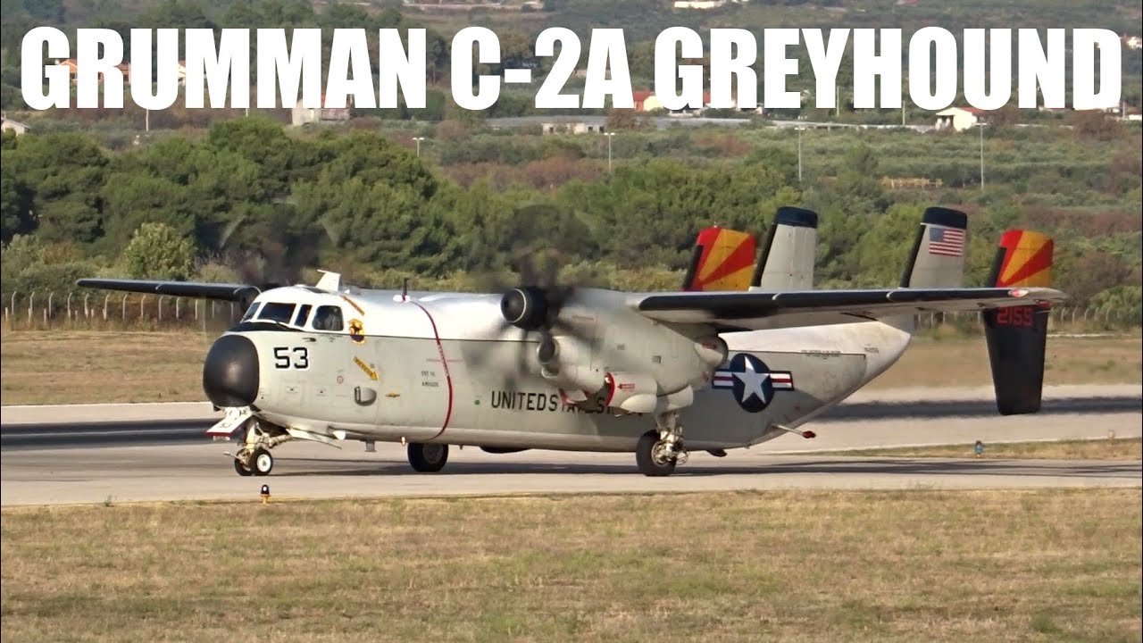 GRUMMAN C-2A GREYHOUND TAKEOFF - US Navy - Split Airport SPU/LDSP
