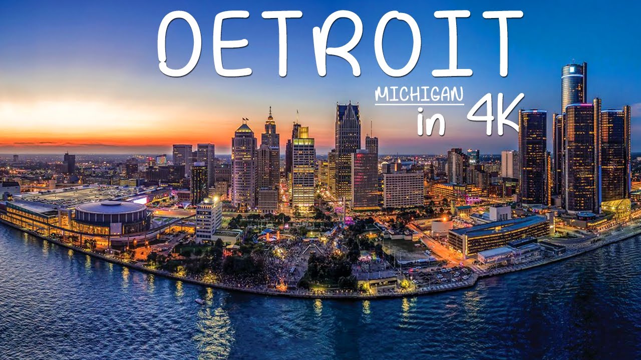 🌍 Detroit | Michigan | USA 🇺🇸 | Through A Drone's Eye | 4K(60FPS) Drone Footage | Part 02