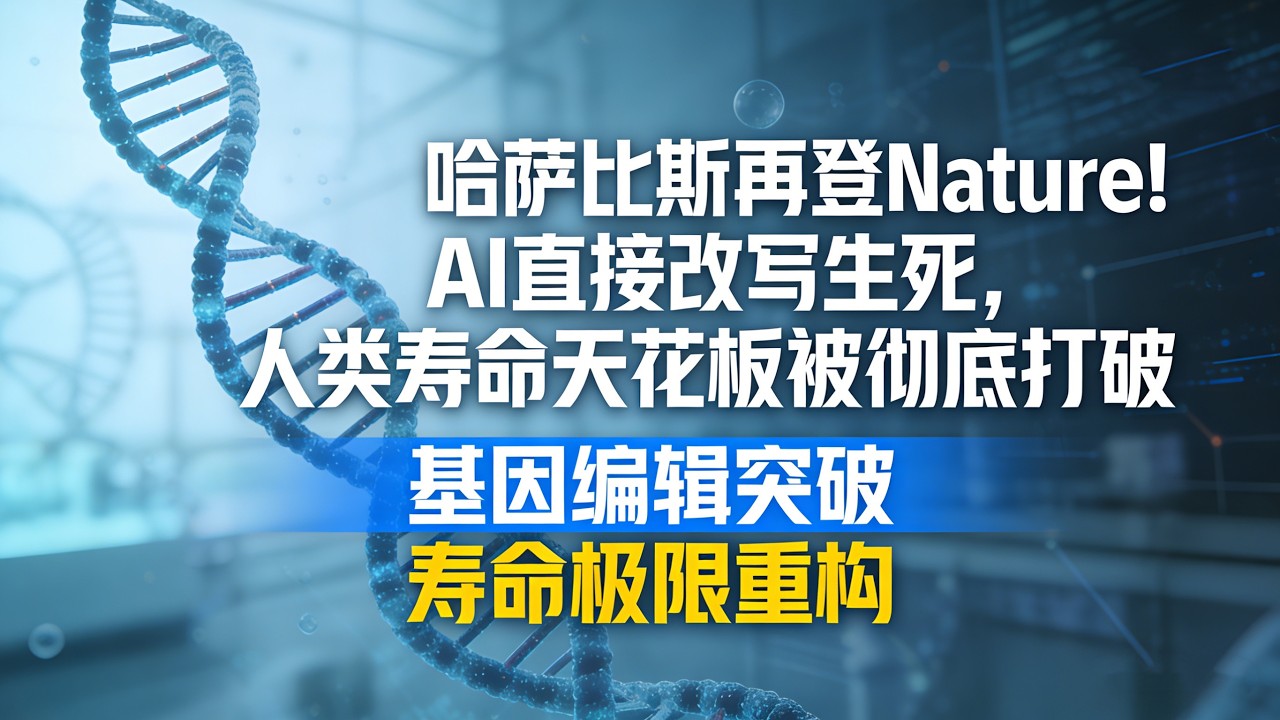 彻底炸锅！DeepMind开源全基因密码，98%垃圾DNA竟是生命总开关#人类寿命革命#谷歌AI基因突破#DeepMindAlphaGenome#生命科学里程碑#精准医疗新时代#长寿科技#基因开源