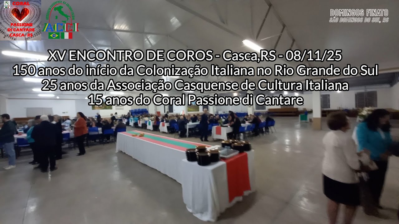 Associação Casquense de Cultura Italiana realizou o XV Encontro de Coros - 08-11-25
