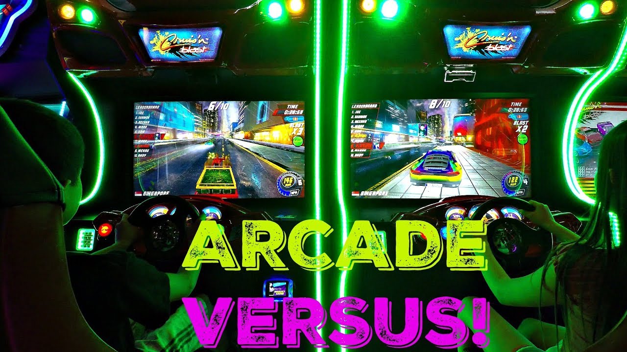 Arcade Battle Winter X Games Snocross Arcade VS Cruis'n Blast Racer!