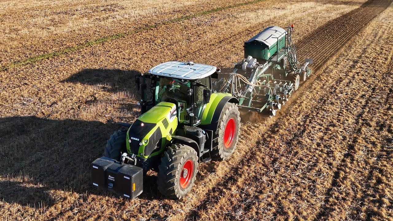 🇵🇱☆SIEW ŁUBINU Z KLASĄ 🔥 Claas Axion 870 & Smela Tygrys✔🇵🇱