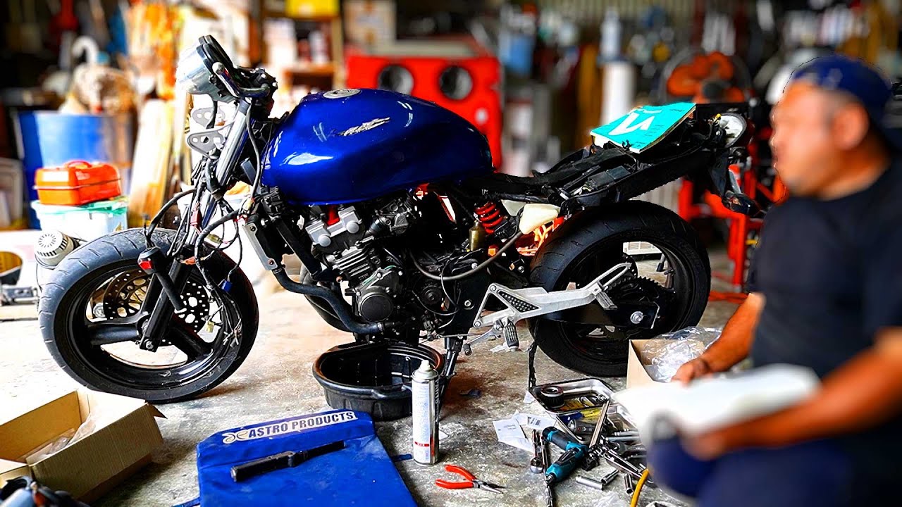 １年以上レストアを放置したバイクのエンジンをかけようとしたが…【ホーネット250レストア】
