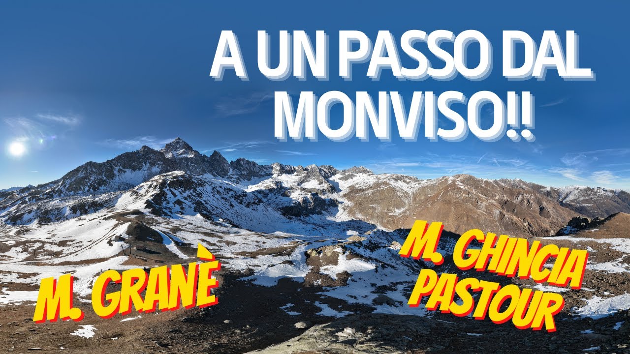 Tocchiamo il MONVISO con un dito dal M.GHINCIA PASTOUR e M. GRANE' | Valle PO (Cn)