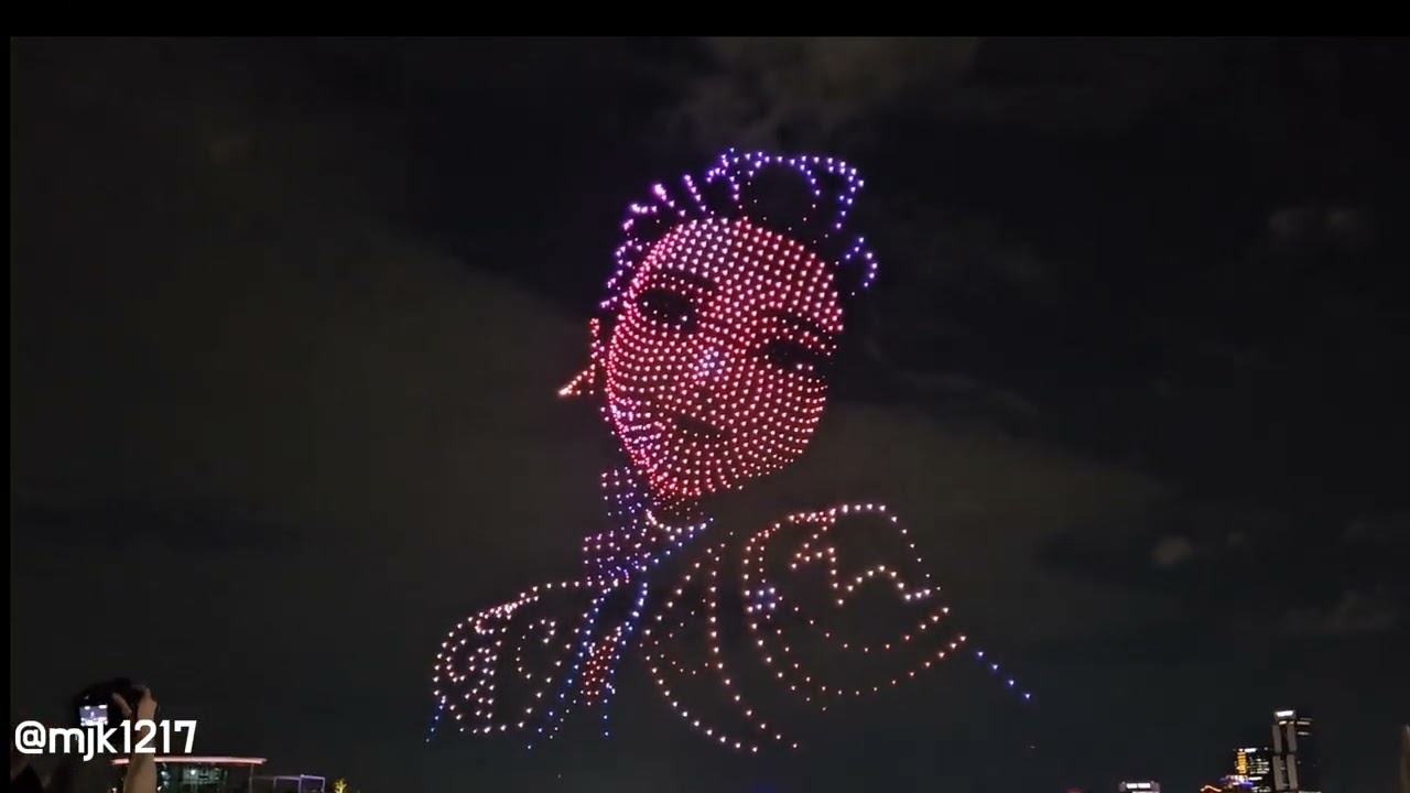 K-pop Demon hunters special (2025 DRONE LIGHT SHOW) ft.떼창 현장