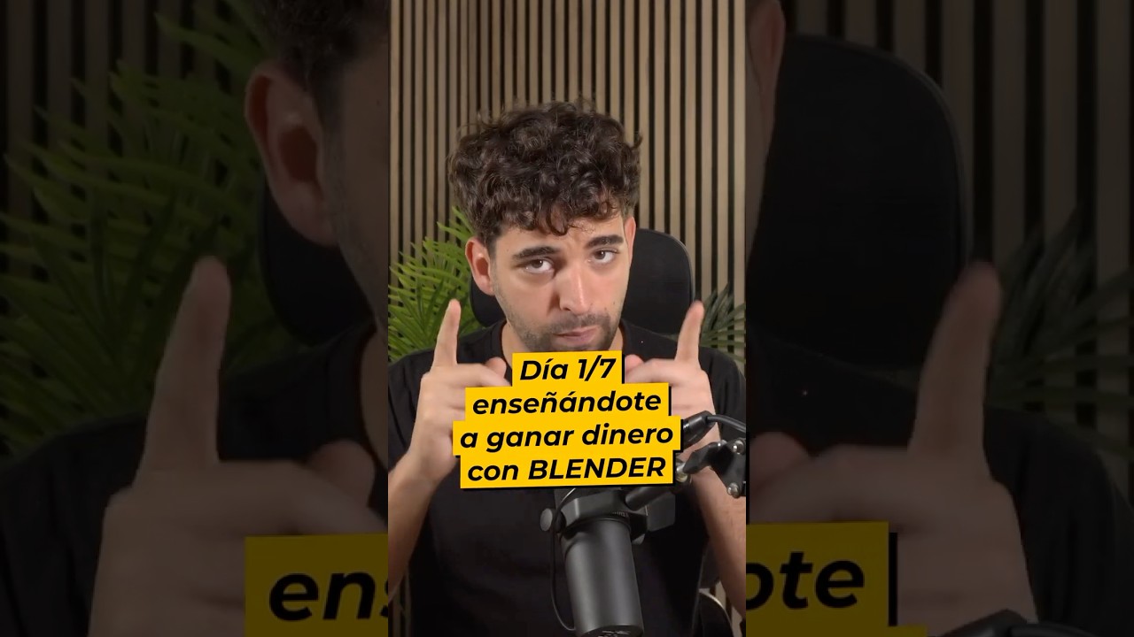 Gana dinero con Blender, D&iacute;a 1 de 7. #blender #vfx #3d #tutorials #money