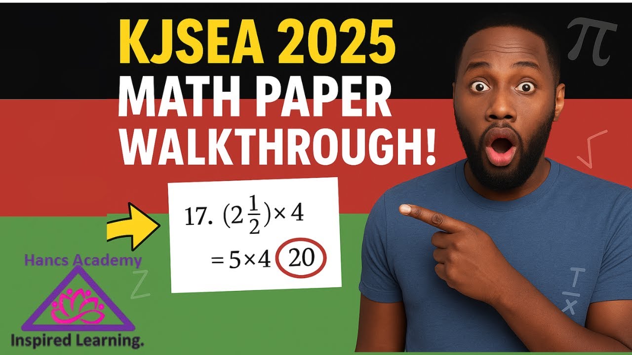 KJSEA 2025 Math Diagnostic Test – Full Walkthrough + Exam Hacks to Score Top Marks!