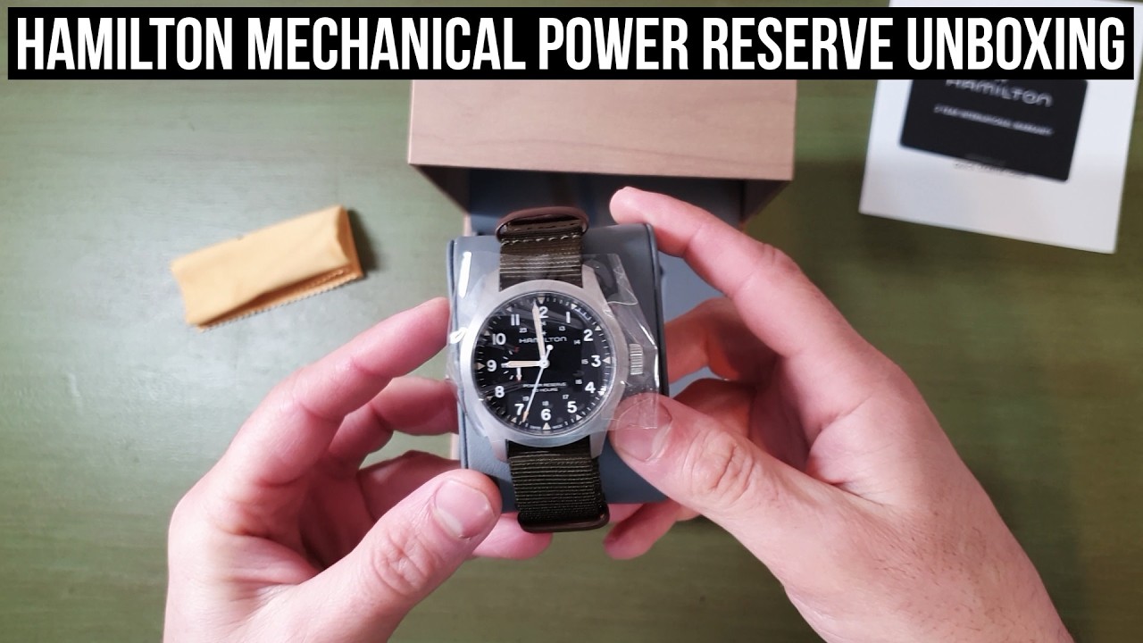 Hamilton Khaki Field Mechanical Power Reserve H69509930 Watch Unboxing